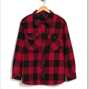 Sanctuary Terry Check Shacket